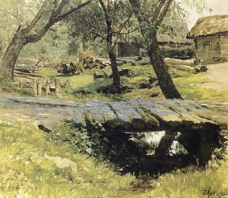 Isaac Levitan Small Beucke in the village Sawwinskaja Sloboda oil painting image